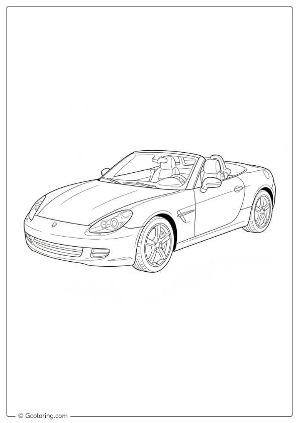 Sports Car Coloring Pages Convertible