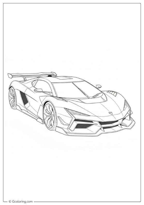 Sports Car Coloring Pages Hypercar
