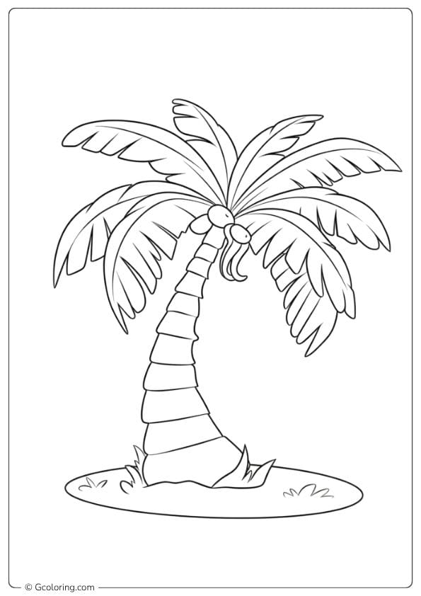 Sunny Palms Coloring Pages