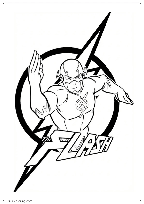 The Flash Coloring Pages (10)