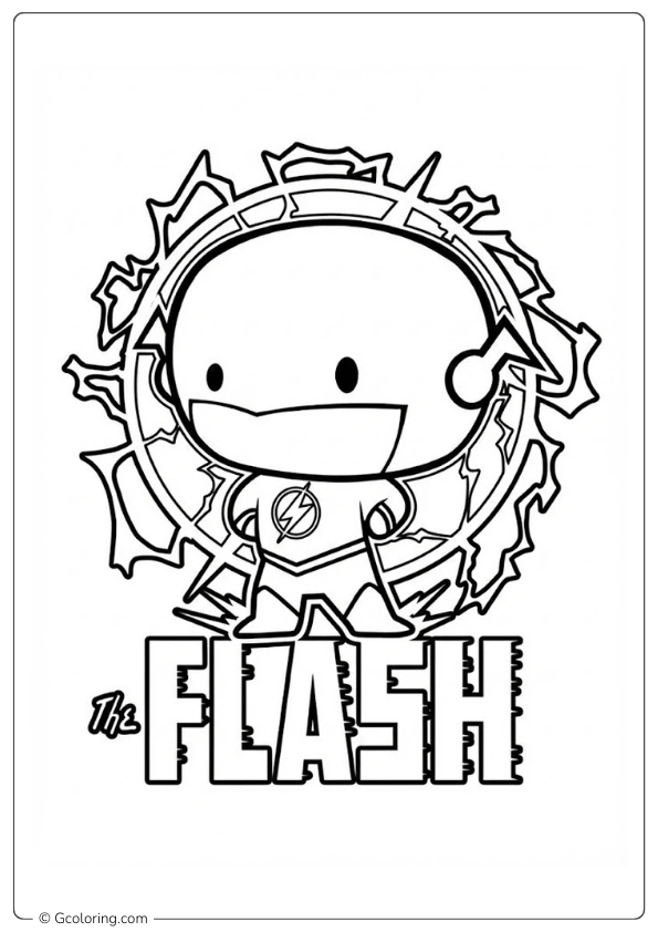 The Flash Coloring Pages (7)