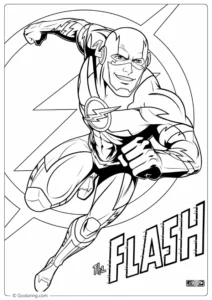 The Flash Coloring Pages (8)