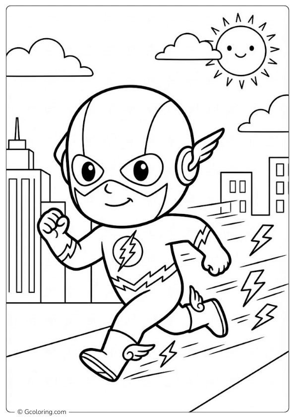 The Flash Coloring Pages