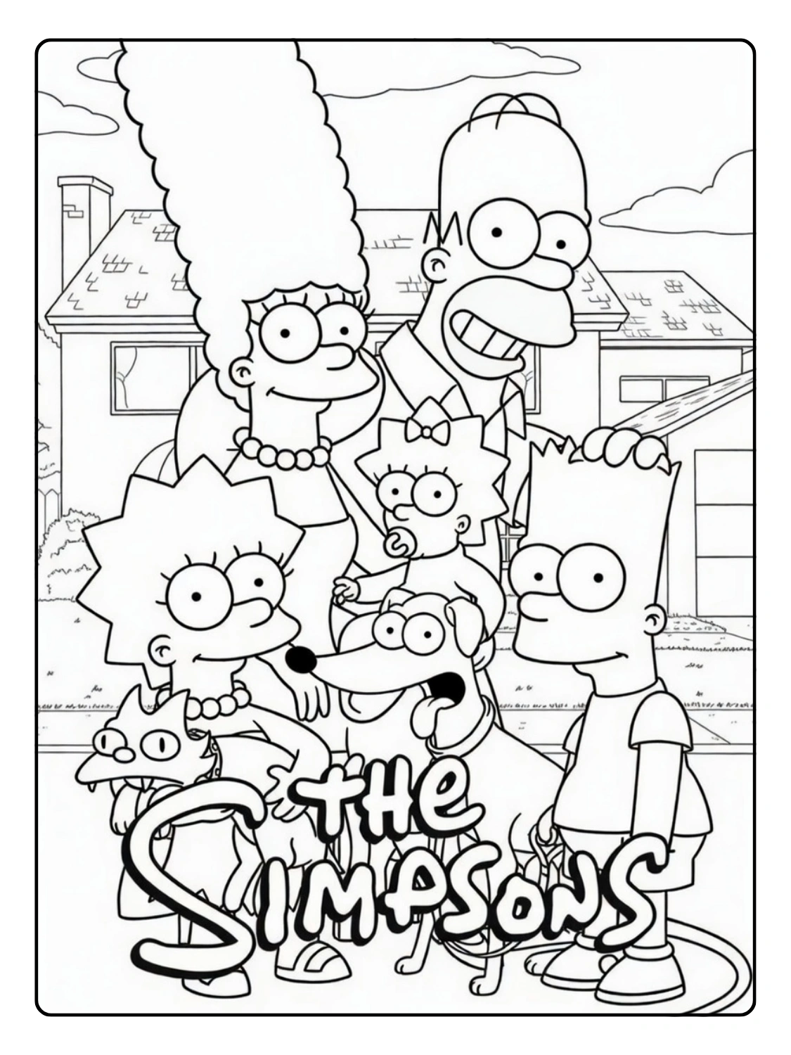 The Simpsons Coloring Pages
