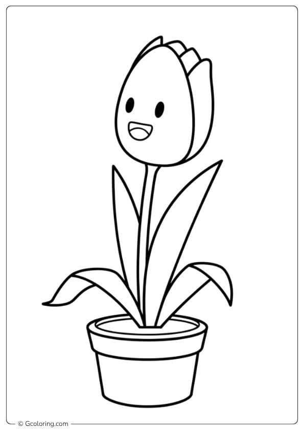 Timeless Hues Tulip Coloring Pages