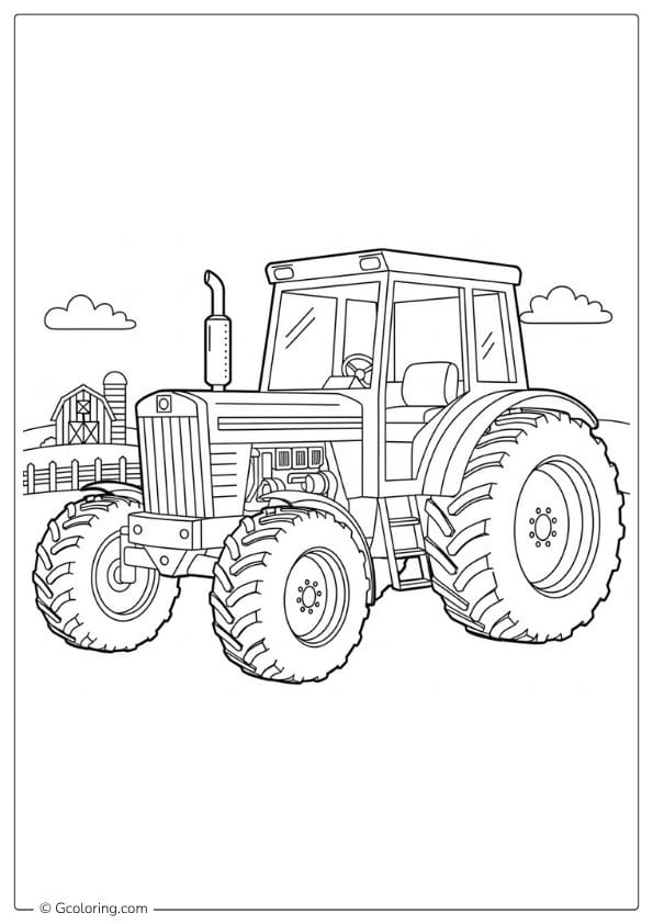 Tractor Vehicle Coloring Pages