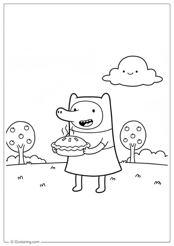 Tree Trunks Apple Pie – Adventure Time Coloring Pages