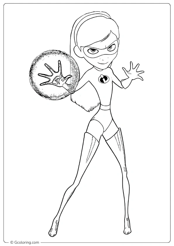 Violet from the incredibles Coloring Pages
