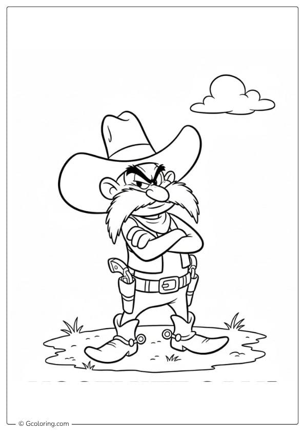Yosemite Sam Looney Tunes Coloring Pages