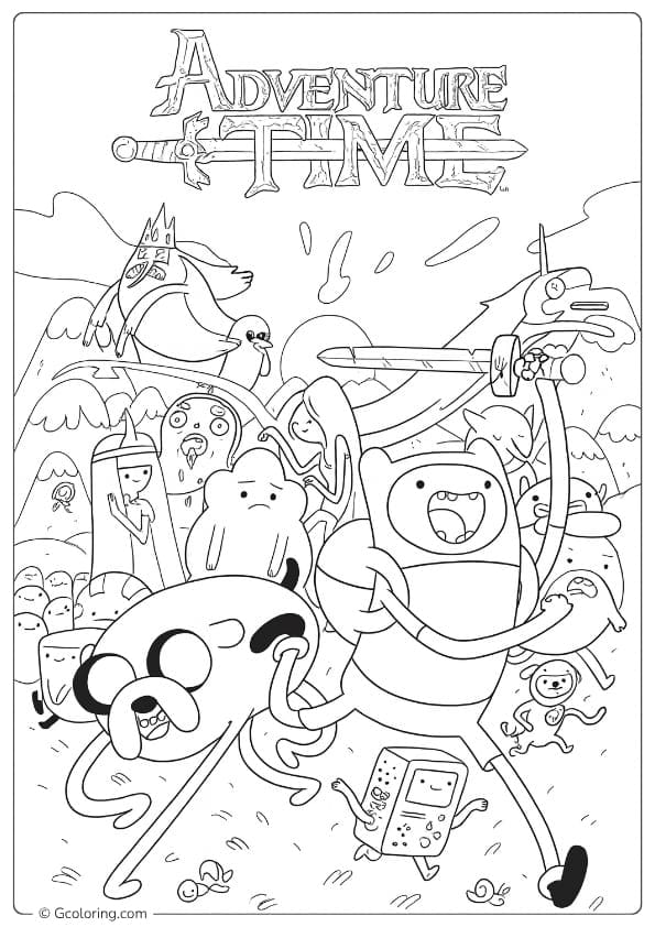 adventure time coloring pages adventure time coloring pages