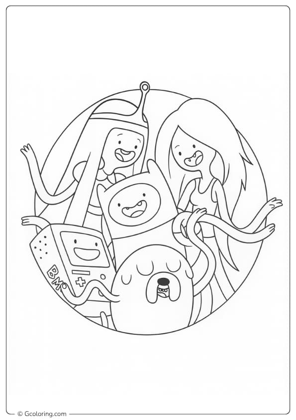 coloring pages adventure time