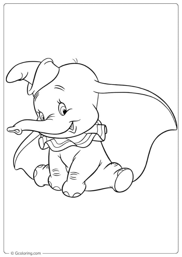 disney coloring pages baby dumbo