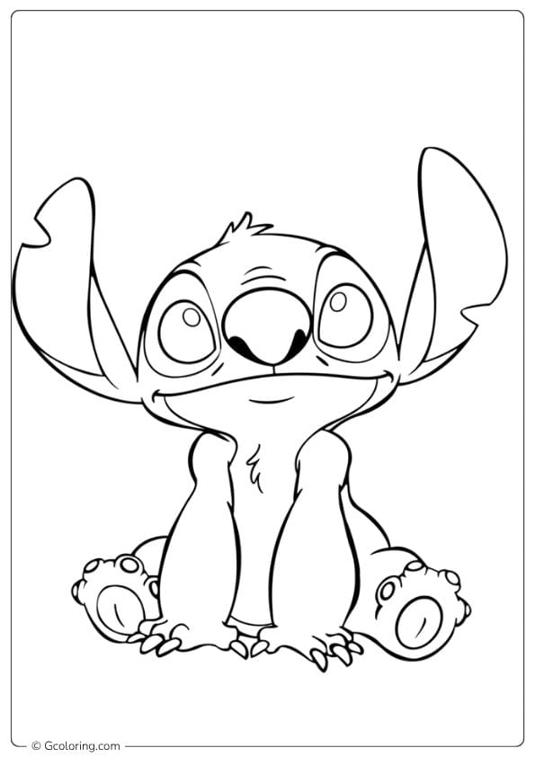 disney coloring pages baby stitch