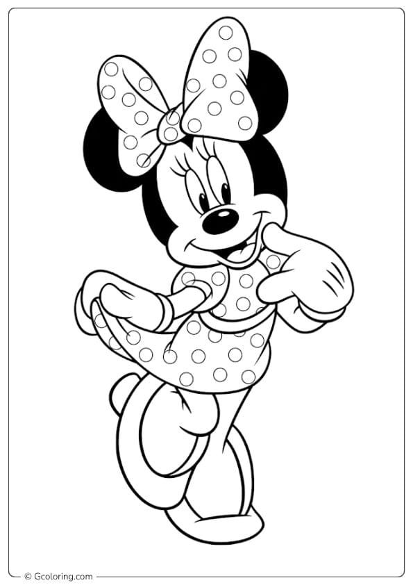 disney coloring pages minnie mouse