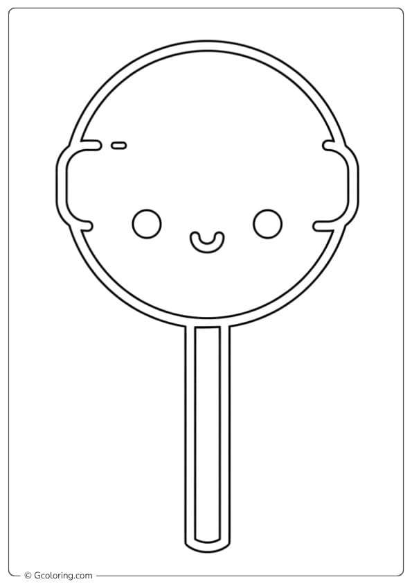 lollipop coloring page cute lollipop