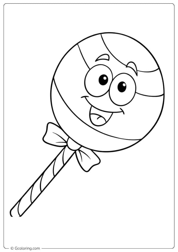 lollipop coloring page happy lollipop