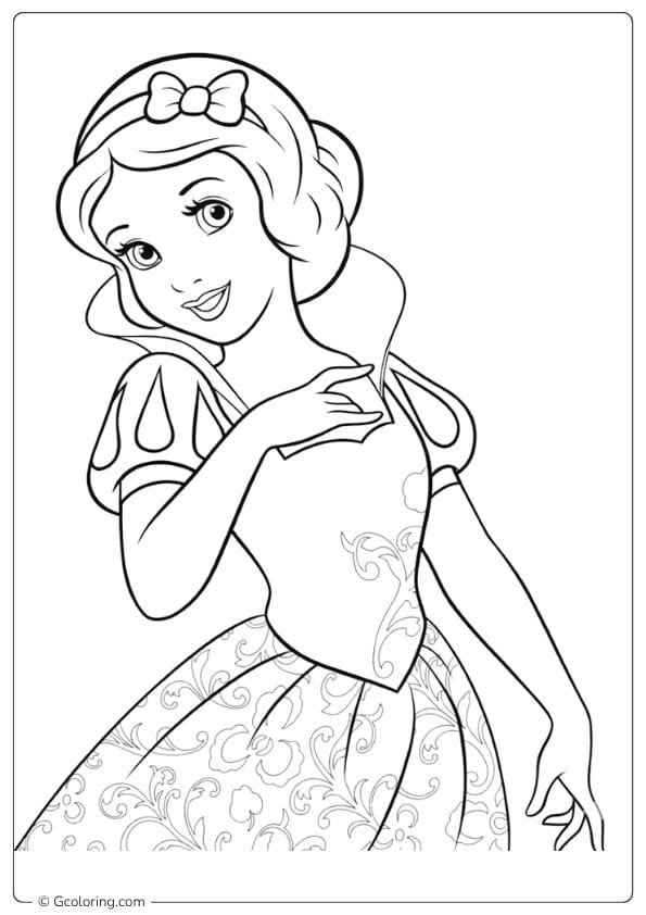 snow white coloring pages snow white close up