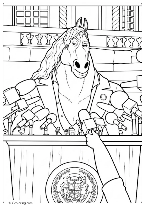 Brian Winddancer Zootopia Coloring Pages