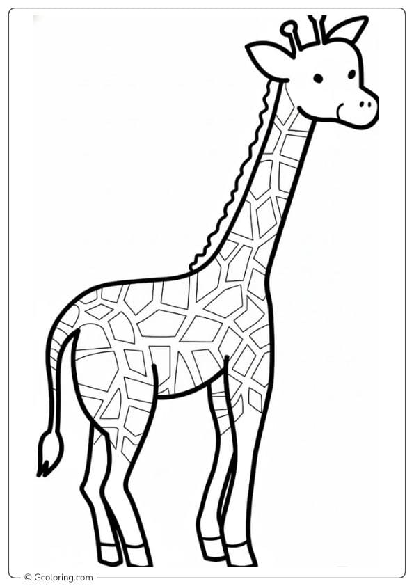 Printable Giraffe Coloring Pages Outline
