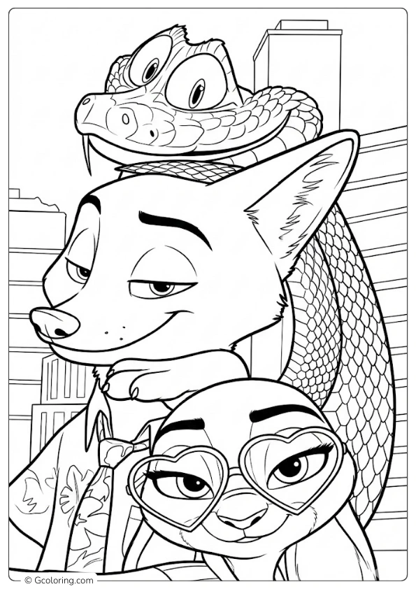 Zootopia 2 Coloring Pages (2)