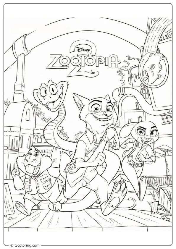 Zootopia 2 Coloring Pages (4)