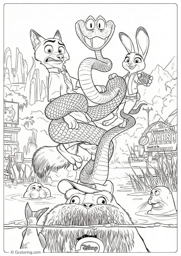 Zootopia 2 Coloring Pages