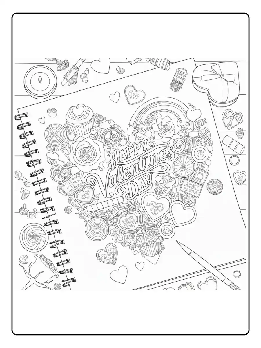 Happy Valentines Day Coloring Pages (10)