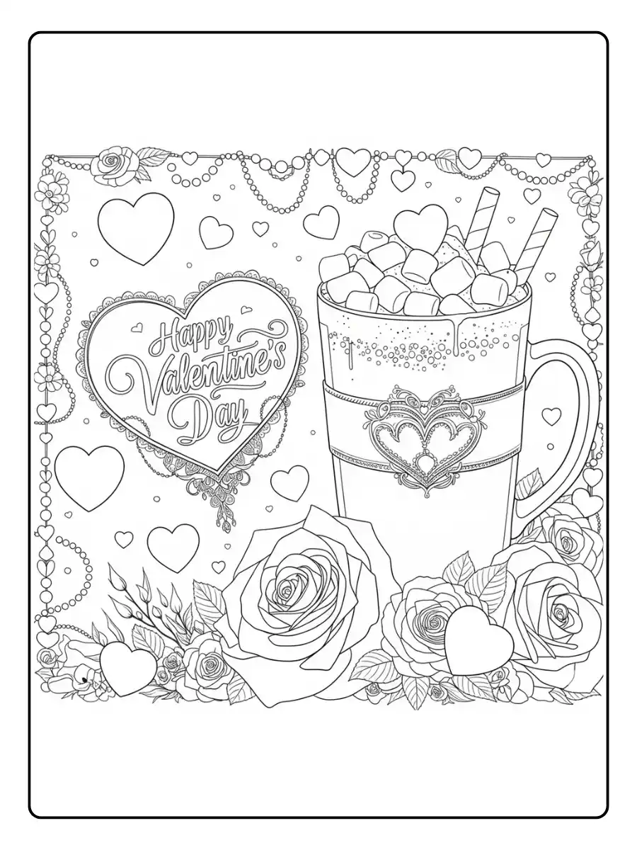 Happy Valentines Day Coloring Pages (11)