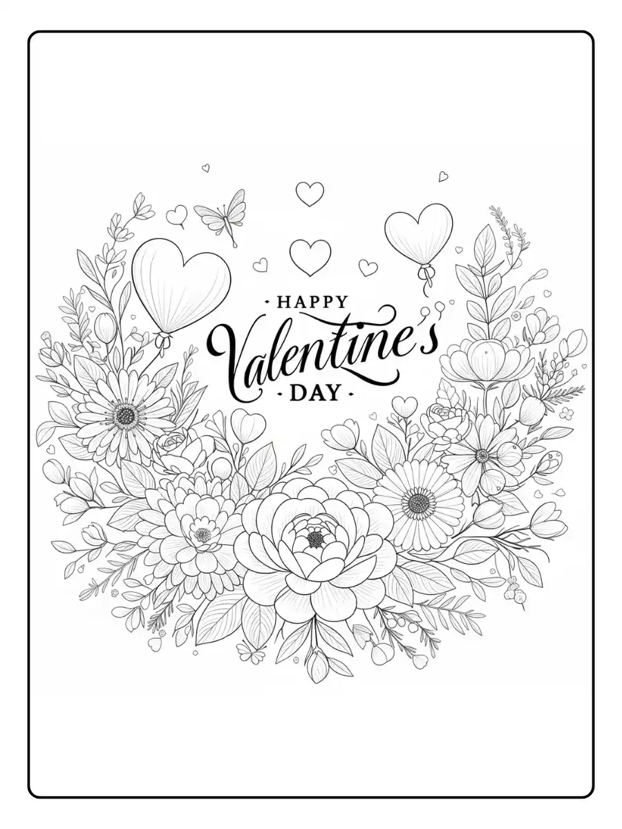 Happy Valentines Day Coloring Pages (14)