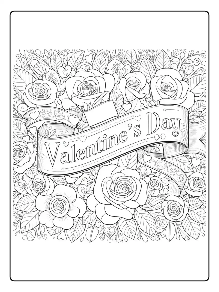 Happy Valentines Day Coloring Pages (15)