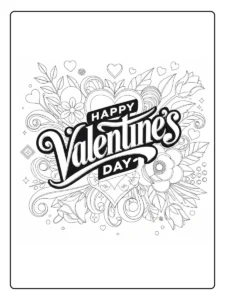 Happy Valentines Day Coloring Pages (2)