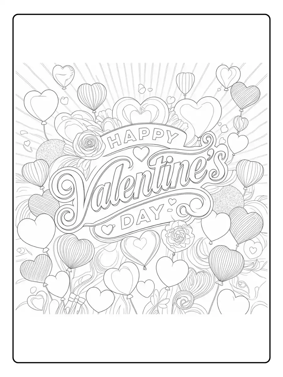 Happy Valentines Day Coloring Pages (3)