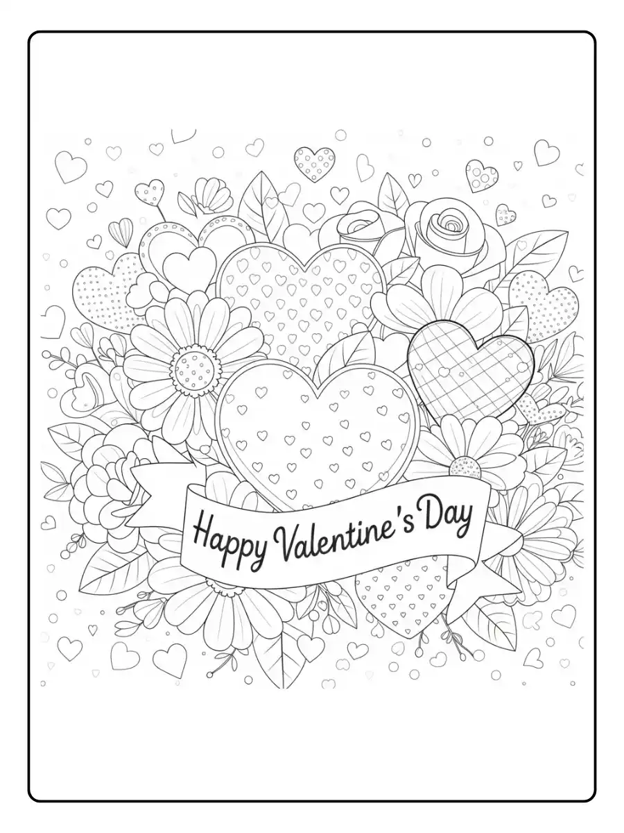 Happy Valentines Day Coloring Pages (7)
