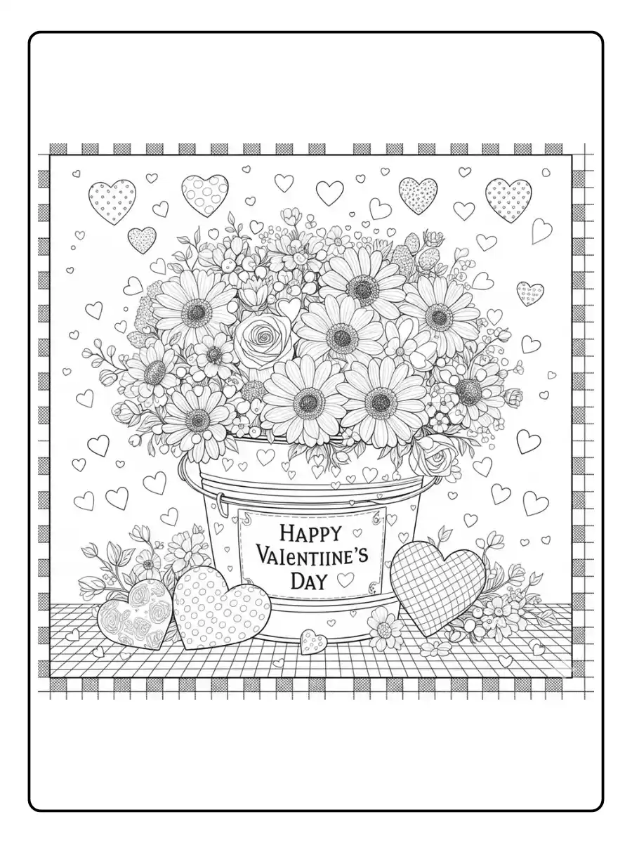 Happy Valentines Day Coloring Pages (8)
