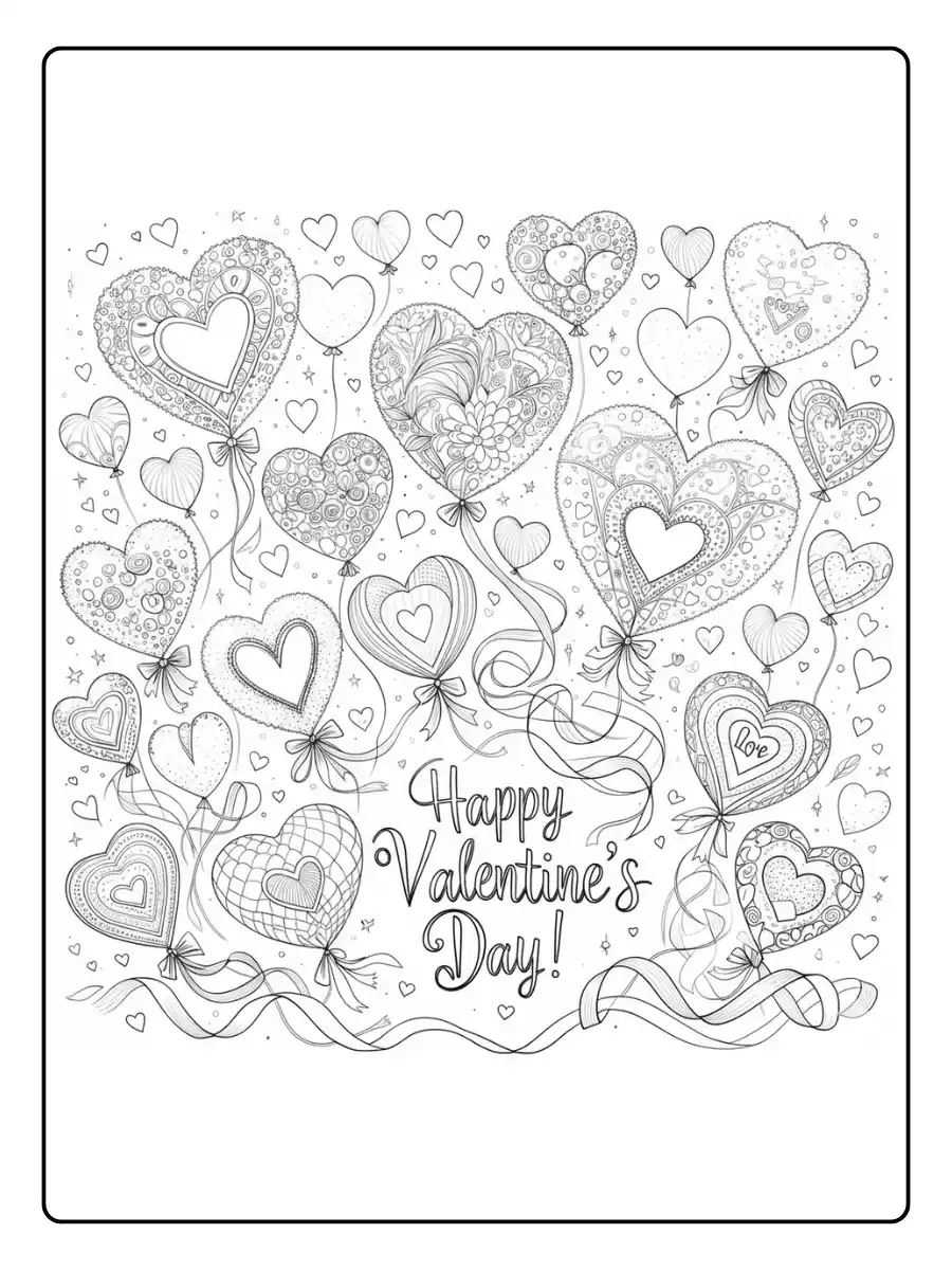 Happy Valentines Day Coloring Pages (9)