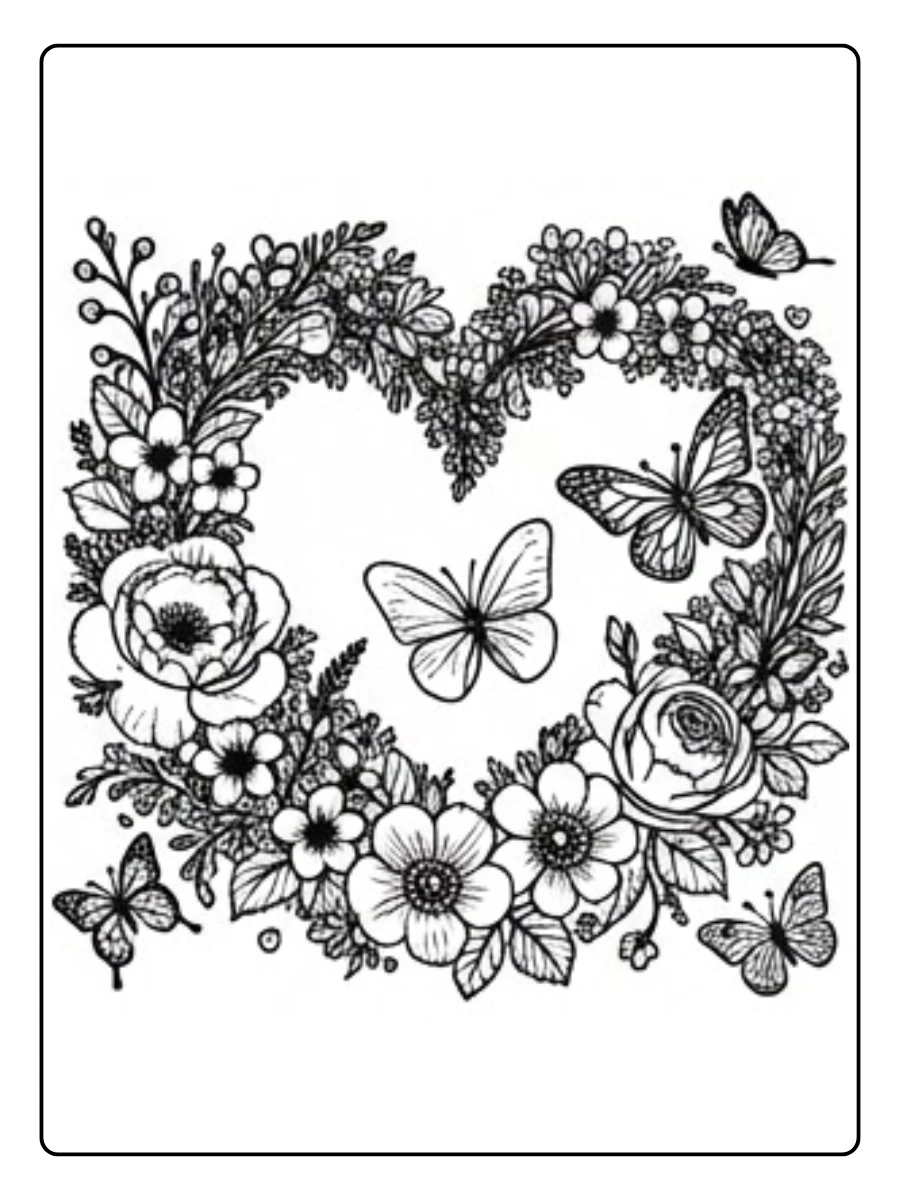 Heart Love Coloring Pages (11)
