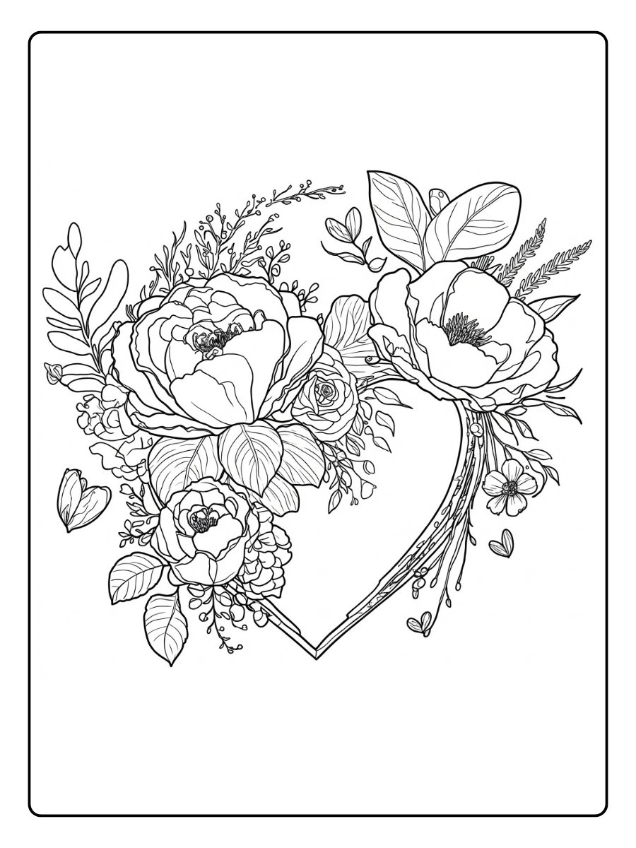 Heart Love Coloring Pages (16)