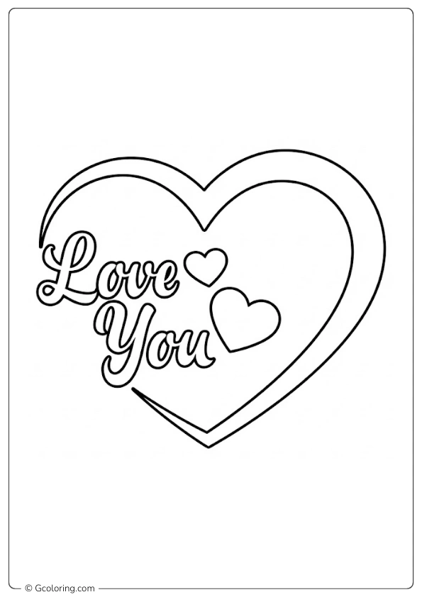 Heart Love Coloring Pages (2)