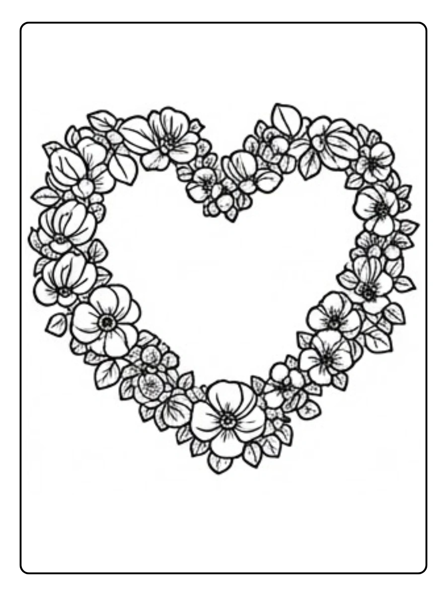 Heart Love Coloring Pages (9)
