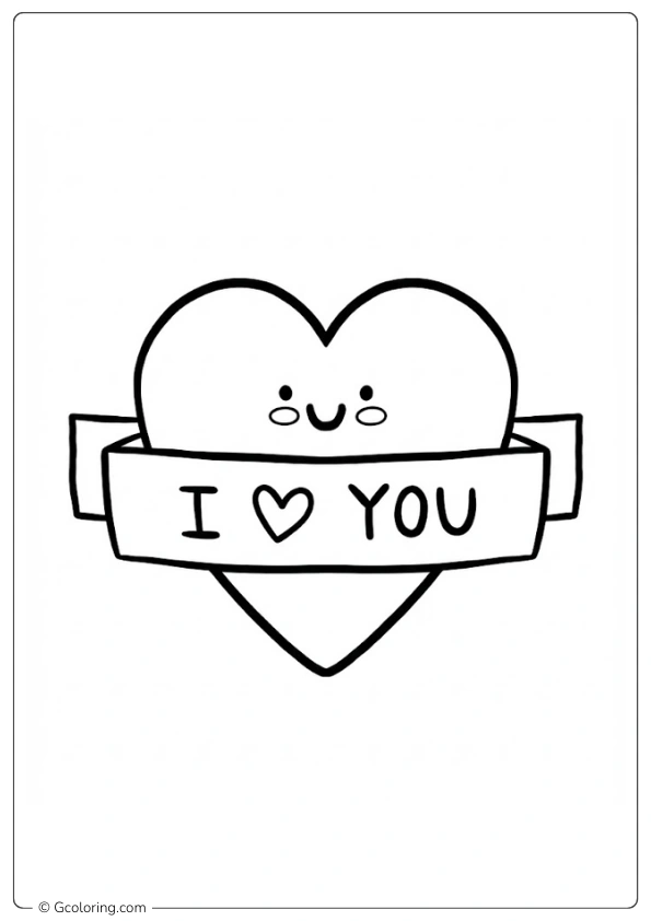 Heart Love Coloring Pages