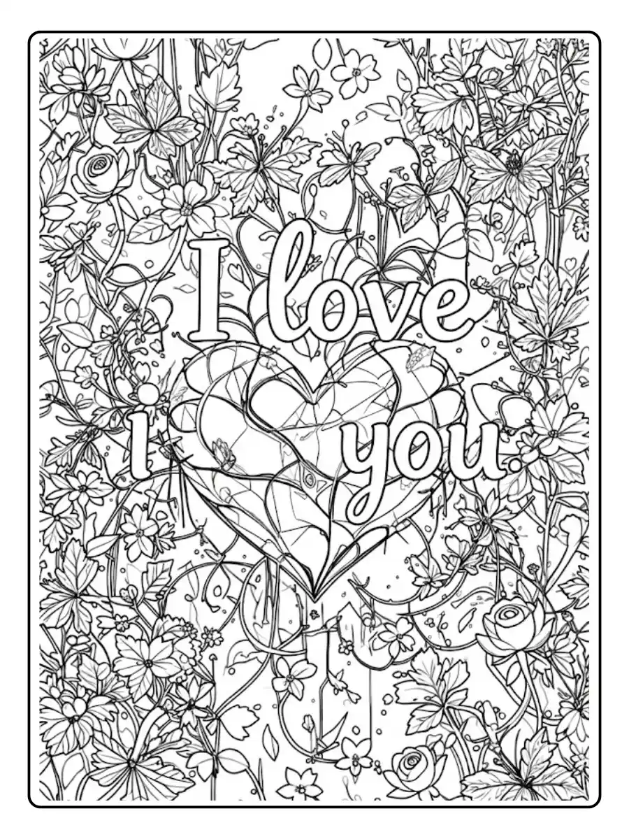 I Love You Coloring Pages (12)