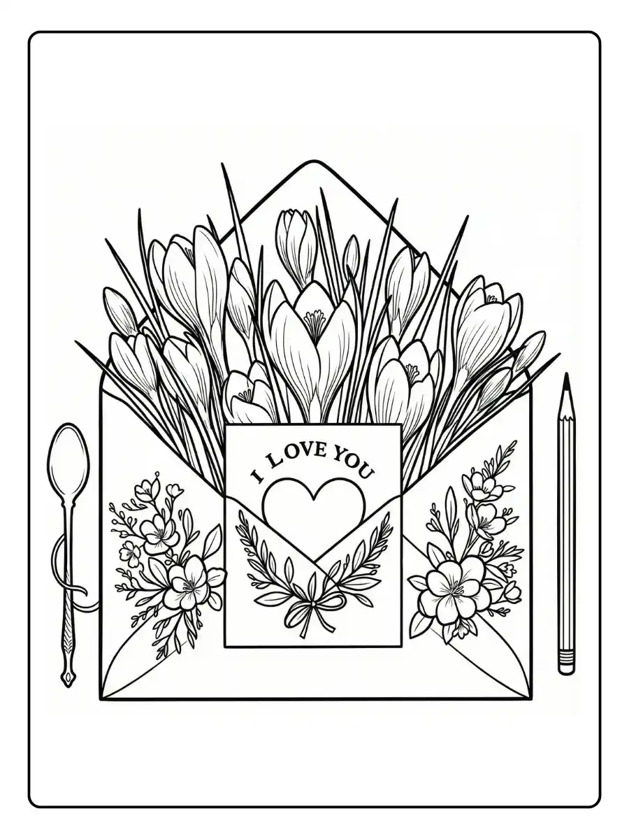 I Love You Coloring Pages (13)
