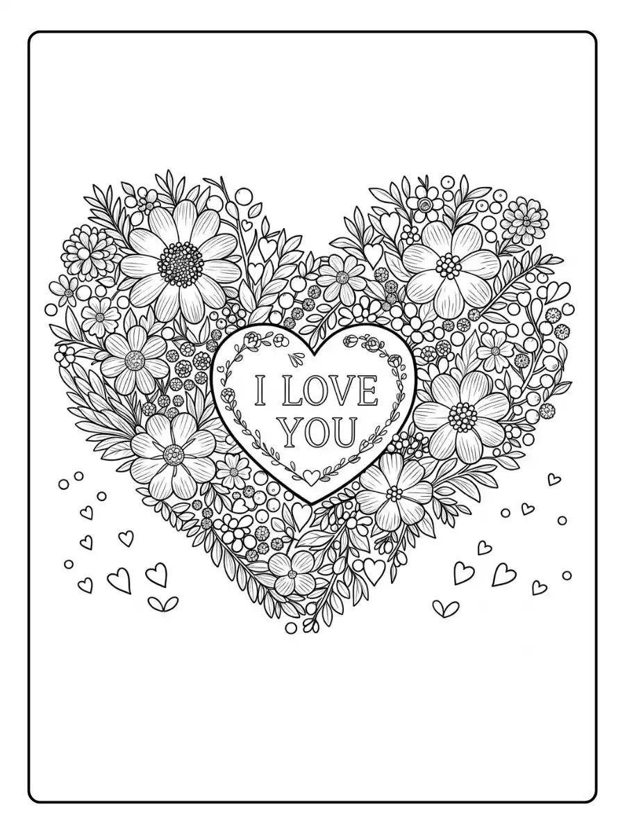 I Love You Coloring Pages (5)