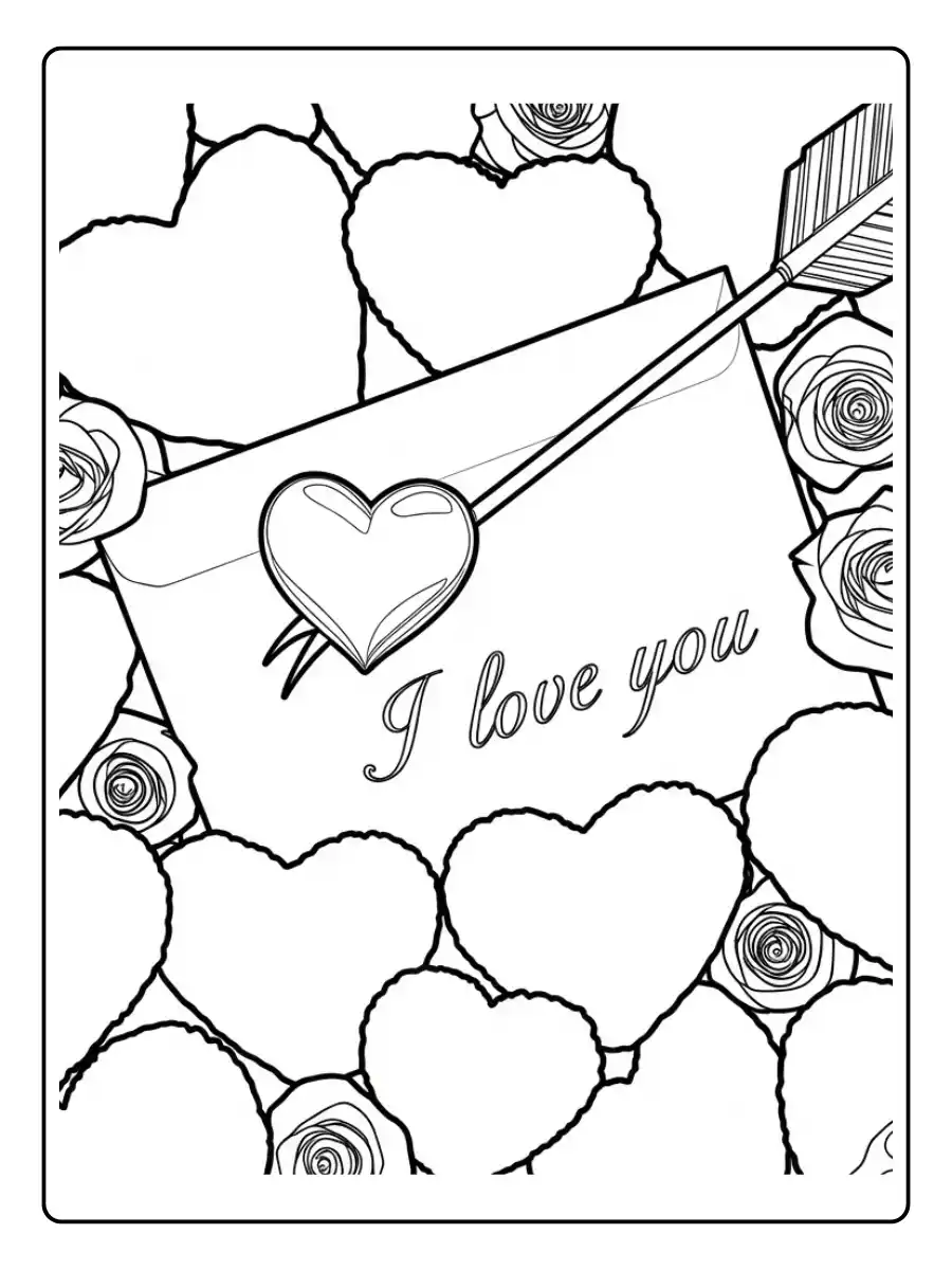 I Love You Coloring Pages (7)