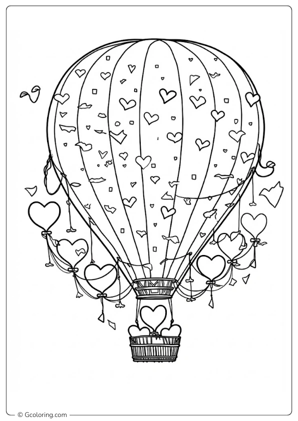Love is in the Air Coloring Pages