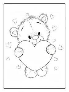 Preschool Valentine Coloring Pages (1)