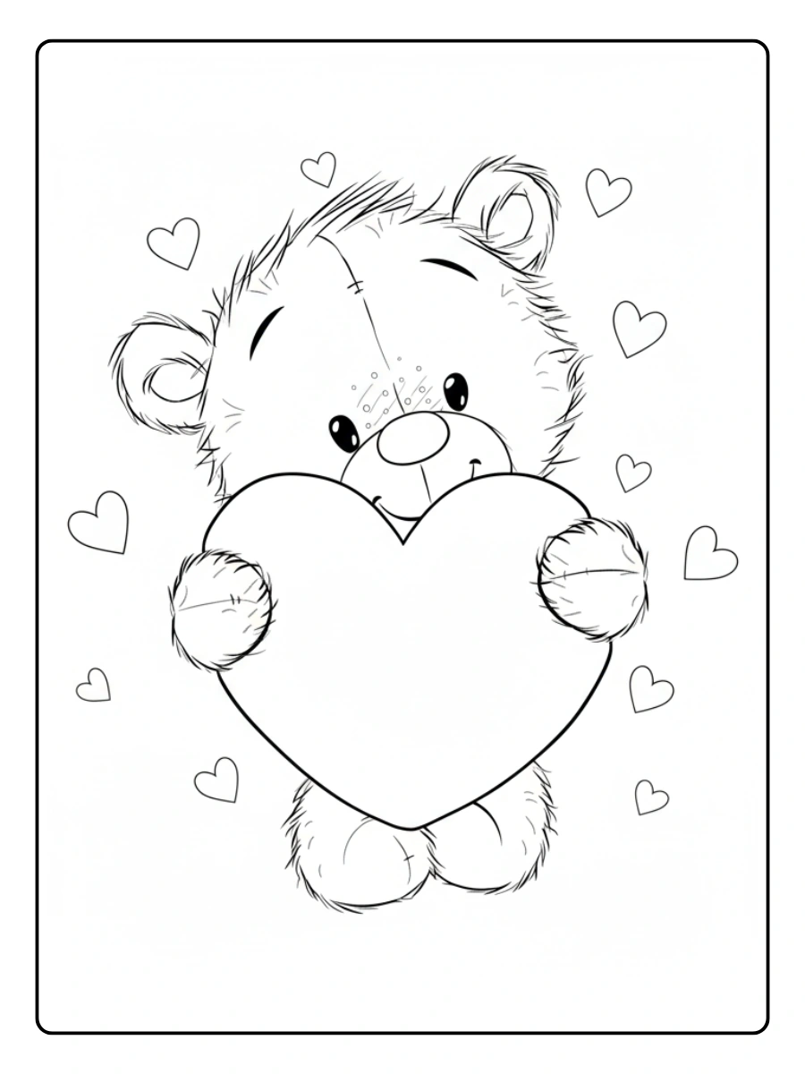Preschool Valentine Coloring Pages (1)