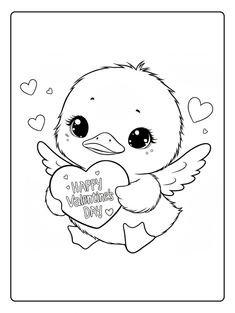 Preschool Valentine Coloring Pages (11)