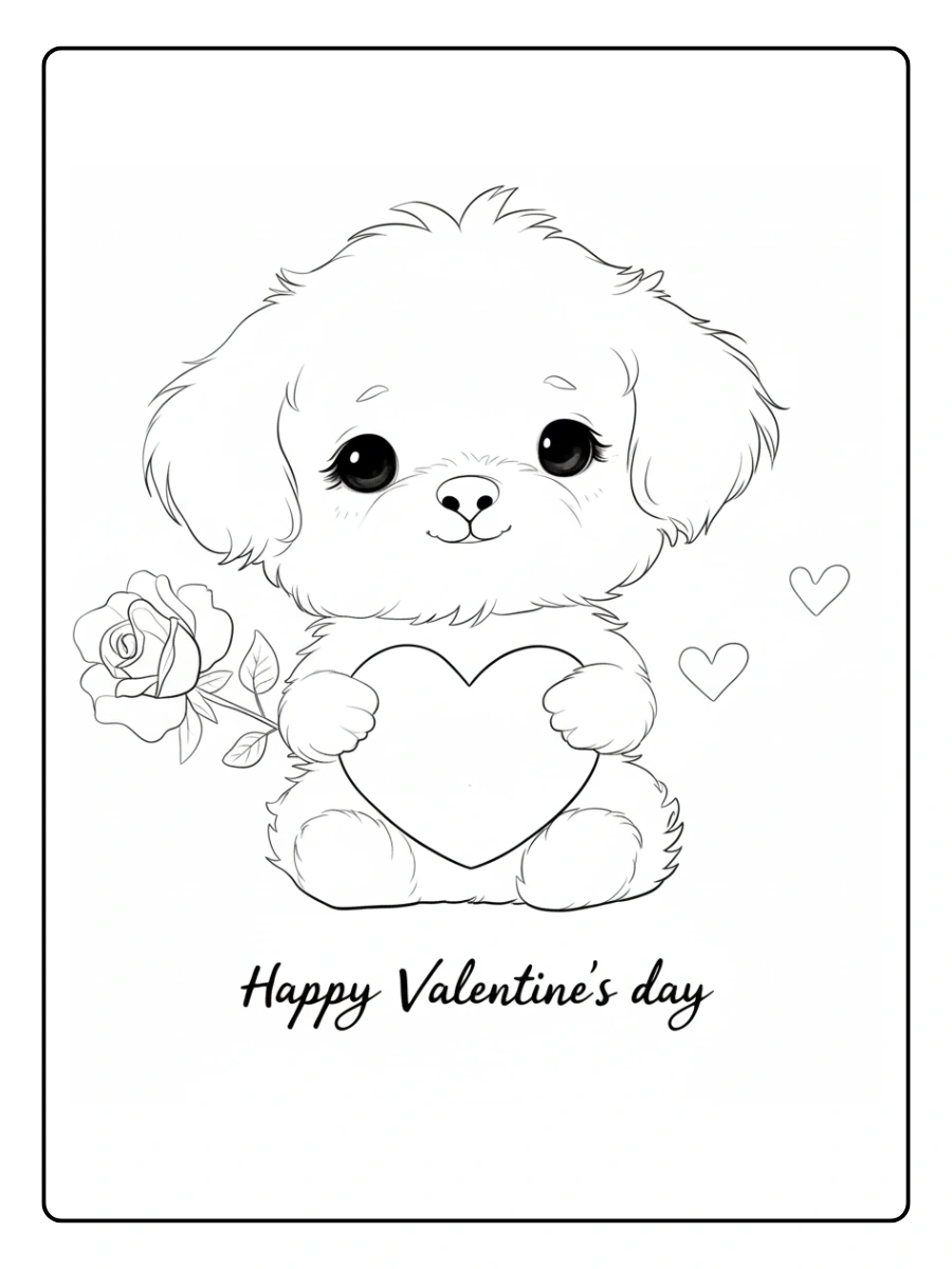 Preschool Valentine Coloring Pages (14)