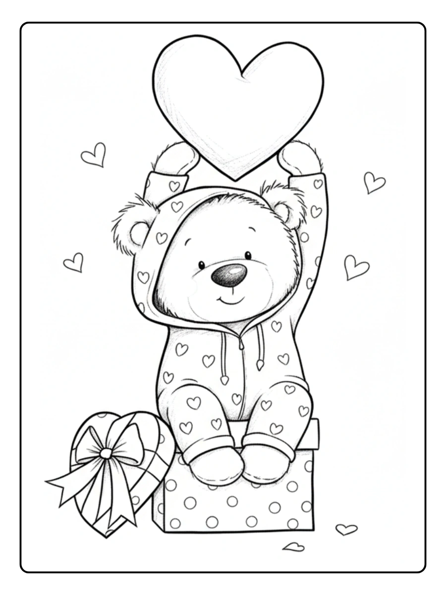 Preschool Valentine Coloring Pages (3)